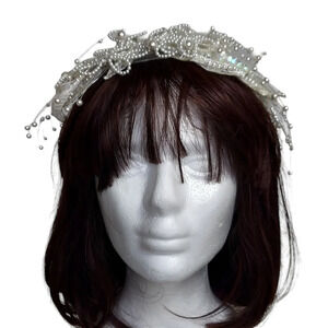 Vintage Jon Bradley‎ Couture Collection Freshwater Pearl Tiara Bridal Headpiece